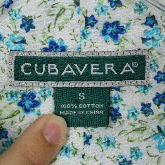 Cubavera Mens Vest Buttons Pockets Adjustable Navy - Picture 5 of 5